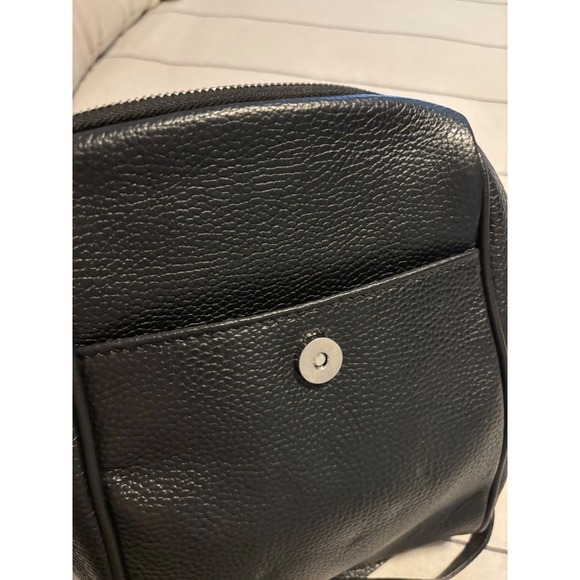 NWOT Cheval Firenze Black Leather Backpack Tassel Drawstring Flap Shoulder Bag - Picture 7 of 8